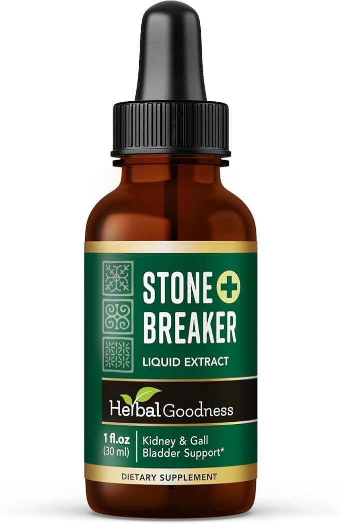 Herbal Goodness Chanca Piedra Stone Breaker Liquid Extract 1 fl.oz - Kidney & Gallbladder Cleanse Support Supplement with Cranberry, Uva Ursi & Astragalus for Urinary Tract Health Non-GMO, Vegan Drops
