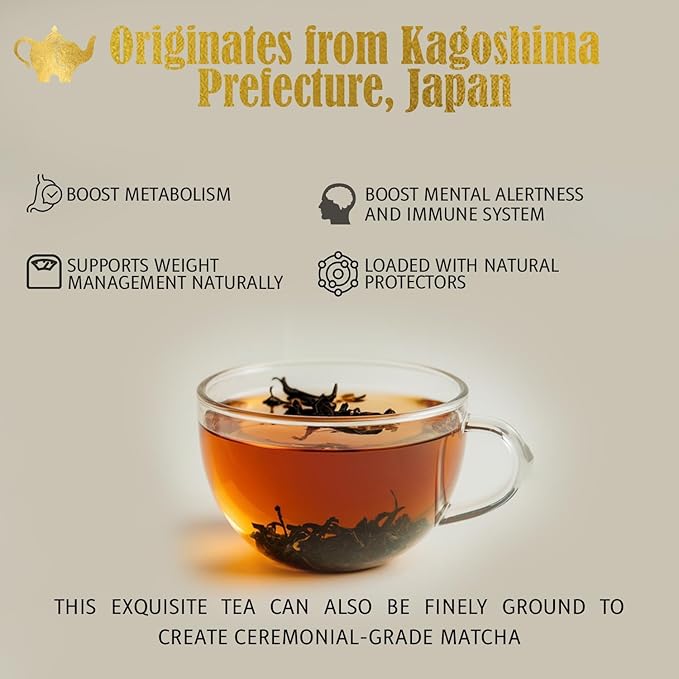 Japanese Sencha Green Tea, Organic Loose Leaf Sencha Tea – Antioxidant & Detox Support – Refreshing Hot or Iced Green Tea – 8 oz Resealable Bag (Makes 100 Cups) – The Elegant Elephant