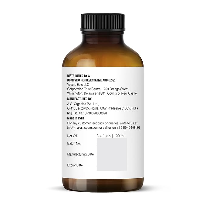 Majestic Pure Essential Oil with Glass Dropper - 100% Pure and Natural - Essential Oils for Diffuser, Aromatherapy, Soap and Candle Making, Lavender Essential Oil, Lavender Oil, 3.4 Fl Oz