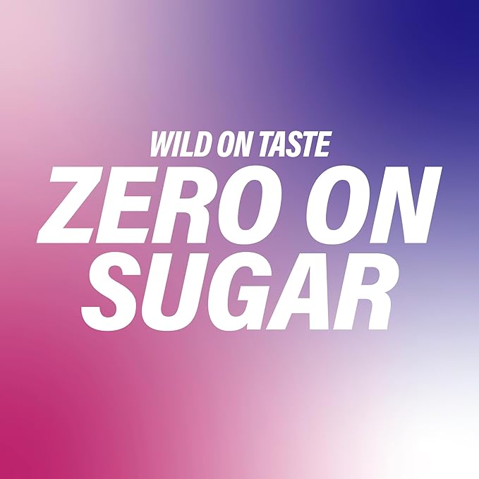 GURU ZERO SUGAR Wild Berry Organic Energy Drink with Plant Based Natural Caffeine from Green Tea, Coconut Water, Prebiotic, Zero Added Sugars, Gluten Free & Vegan, Pre Workout, 140MG Caffeine, 12 Oz (Pack of 24)