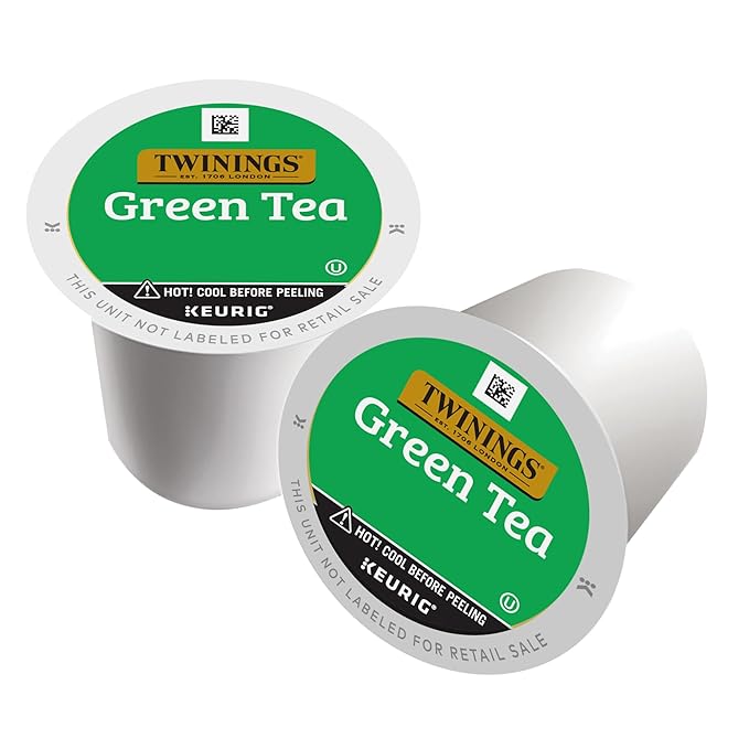 Twinings Green Tea K-Cup Pods for Keurig, 56 Count (Pack of 1), Smooth & Refreshing Flavour, Caffeinated, Enjoy Hot or Iced