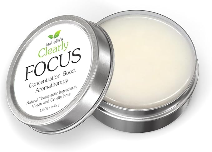 Clearly Focus Brain Booster Concentration Aid for Attention, Memory, Mental Clarity and Performance | Stay Sharp with an Uplifting Aromatherapy Essential Oil Brain Aid for Adults and Kids