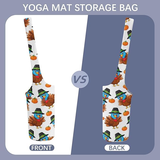 Aiyoolee Yoga Mat Bag with Large Pocket, Strap Bag Carriers for Women