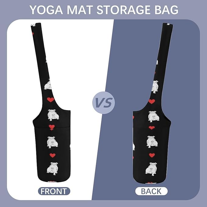 Aiyoolee Women's Portable Yoga Mat Bag Single Shoulder Carrier with Pocket for Gym Yoga Workout Travel