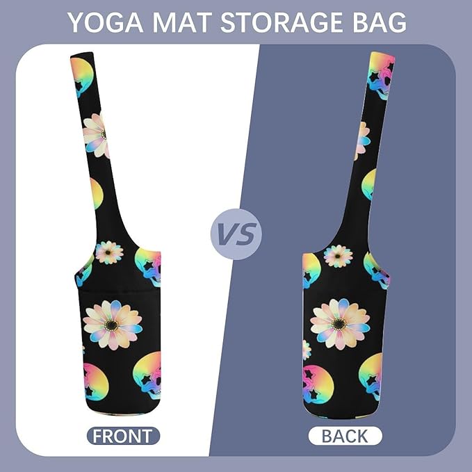 Meaudiwes Large Size Yoga Mat Bag with Long Strap, Yoga Mats Carrier Storage Bag, Exercise Mat Holder Accessories