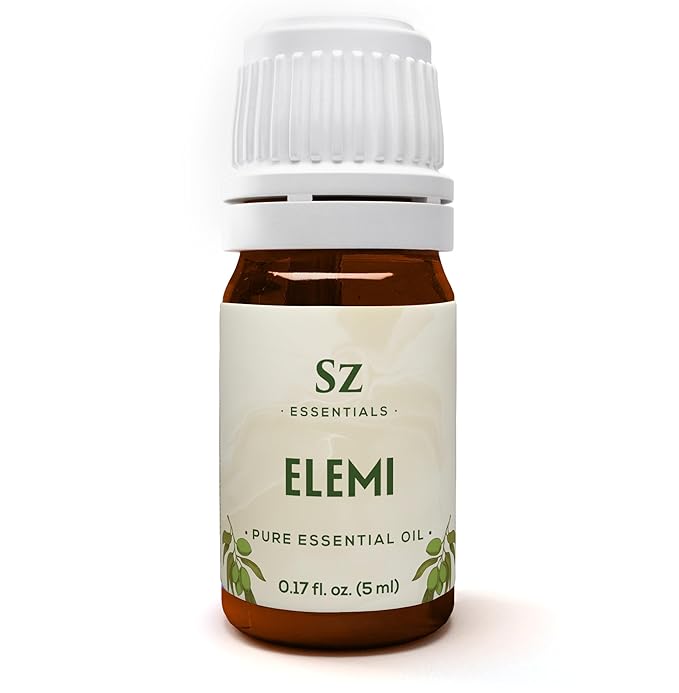 Elemi Essential Oil (Canarium Luzonicum) - 100% Pure and Undiluted - Fresh, Citrusy & Spicy Scent with Subtle Balsamic and Peppery Undertones - Therapeutic Grade & Vegan -0.17 oz (5ml)