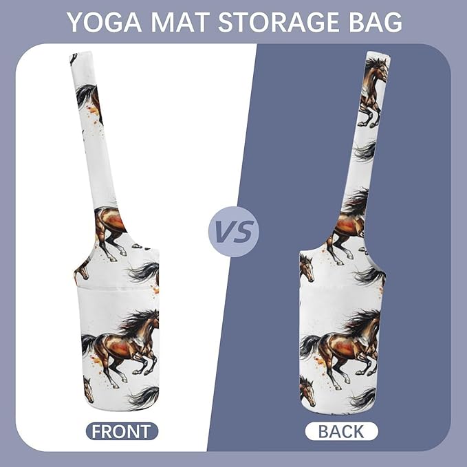 Meaudiwes Large Yoga Mat Bag Fit Most Size for Ladies Yoga Mats Carrier Bags Multi-Functional Exercise Mat Holder Storage Bag
