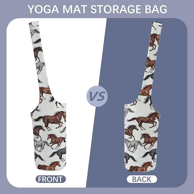 Meaudiwes Stylish Yoga Mat Bags Sports Yoga Totes Fits Most Size Mats Exercise Mat Carrier Storage Bag Yoga Gifts for Women