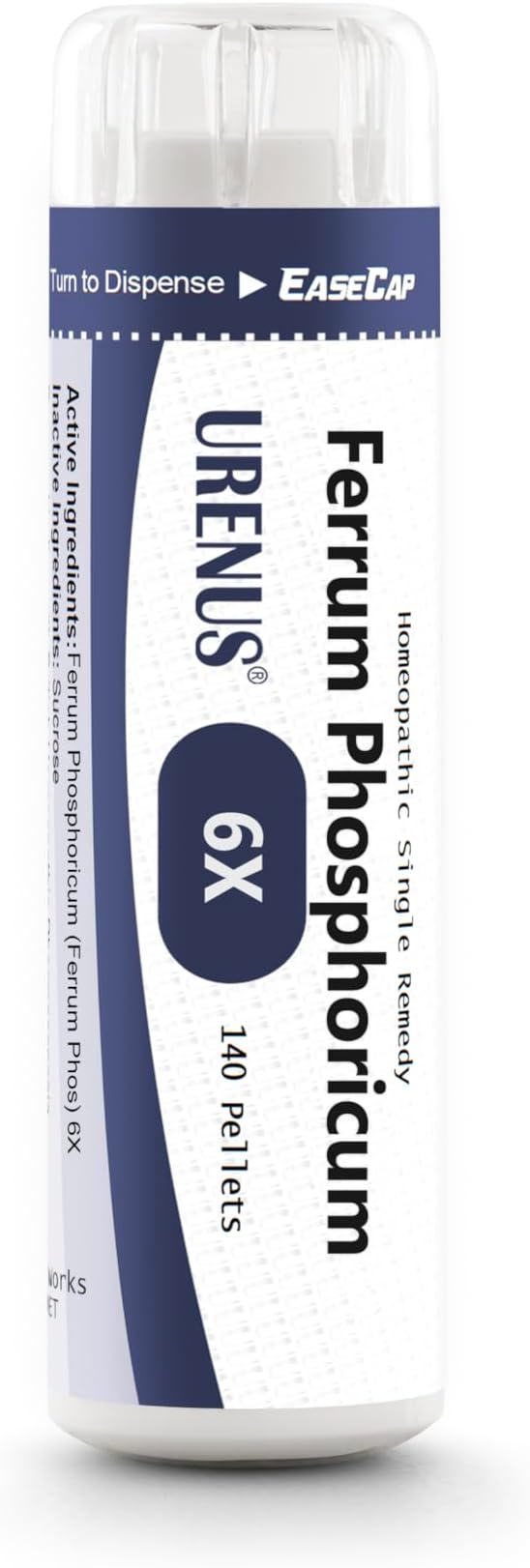 Cell Salt No. 4 Ferrum Phosphoricum (Ferrum Phos) 6X Homeopathic Remedy 140 Pellets - EaseCap