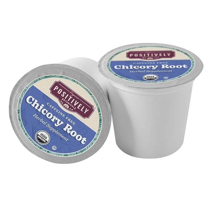 Organic Positively Botanicals Company, Chicory Root, K-Cup Compatible, 24 Pods