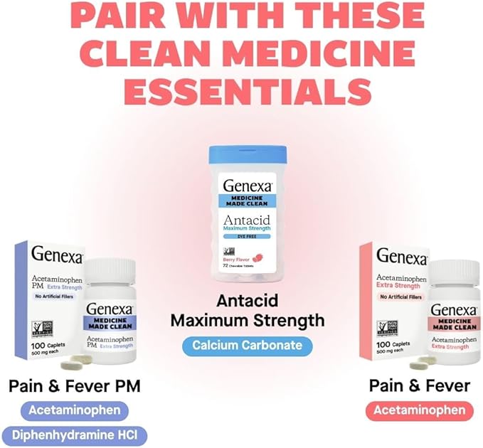 Genexa Arnica for Pain Relief | Alleviate Muscle & Joint Pain, Soreness & Stiffness | Reduces Bruises & Swelling | Organic Grape Flavor | Homeopathic Remedy Made Clean | 100 Chewable Tablets