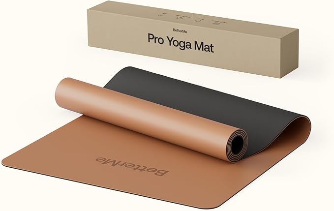 BetterMe Pro Yoga Mat - Non-Slip Yoga Mat for Home Workouts - Lightweight & Thoughtful Quality Exercise & Workout Mat for Yoga, Pilates and Fitness