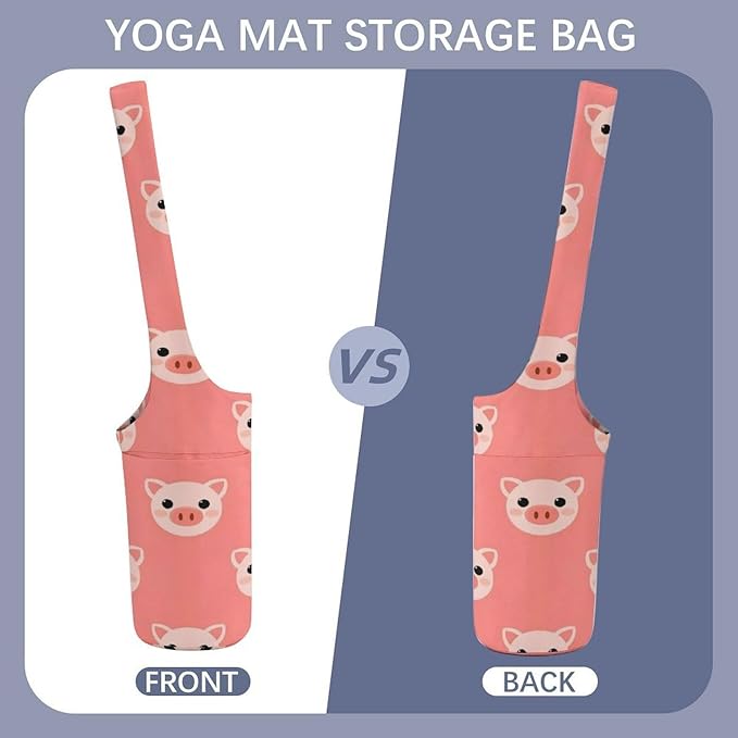 Meaudiwes Large Yoga Mat Bag Fit Most Size for Ladies Yoga Mats Carrier Bags Multi-Functional Exercise Mat Holder Storage Bag