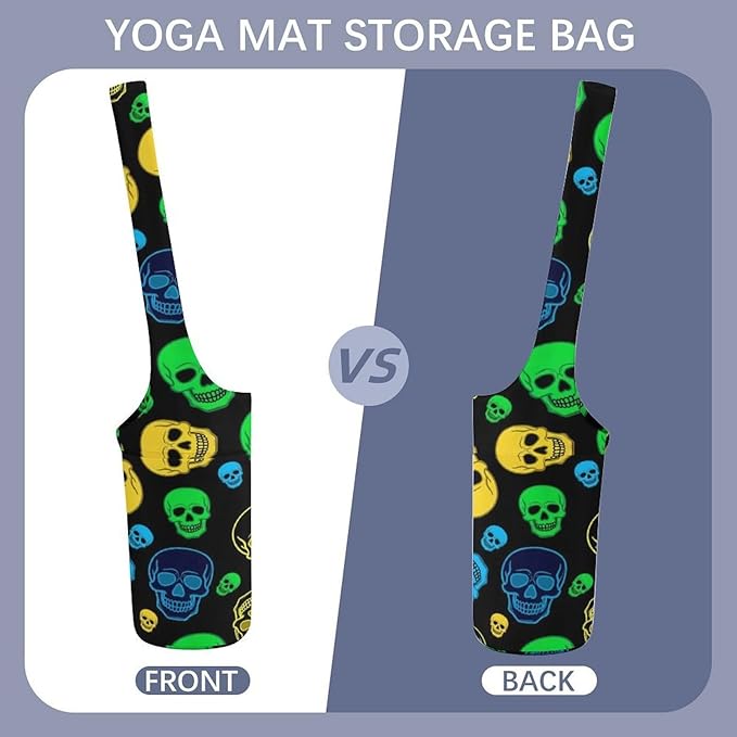 Aiyoolee Spacious Yoga Mat Storage Bag Single Shoulder Portable Carrier with Pocket for Gym Yoga Fitness