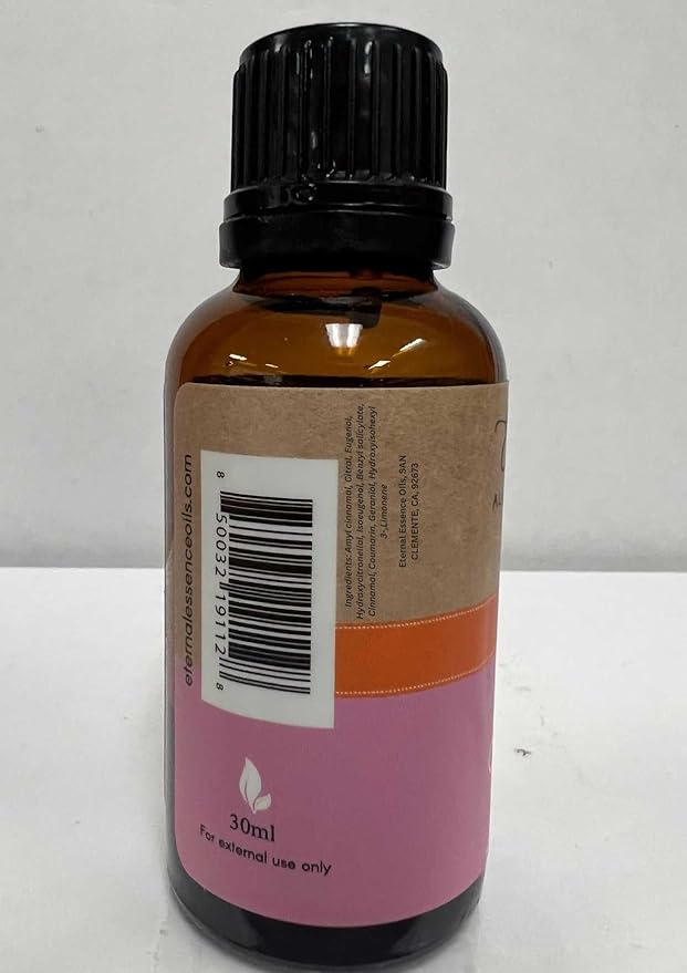 Eternal Essence Oils Orange Ginger Cardamom 30ml All Natural Fragrance Oil - for Candle, Soap Making, Aromatherapy, Diffusers, Home Care, & Humidifiers