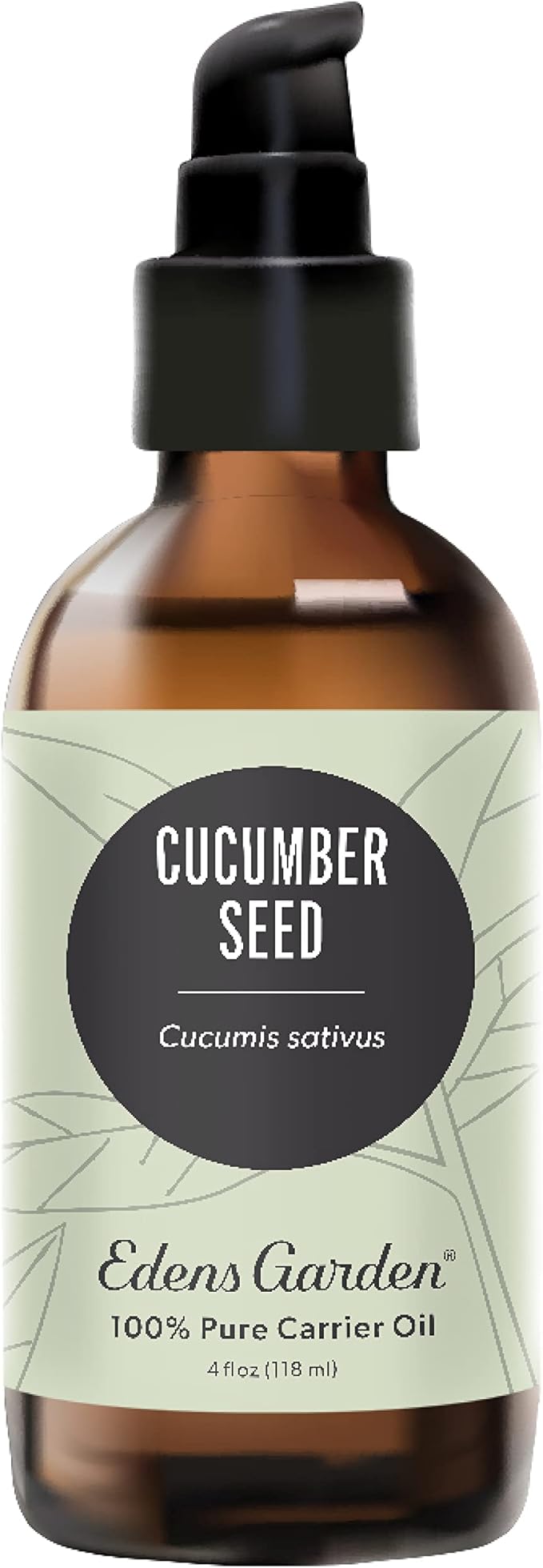 Edens Garden Cucumber Seed Carrier Oil- 100% Pure Premium Cold Pressed & Hexane Free, Natural Moisturizer for Face, Skin, Hair, Scalp & Nail Care, Diluting Essential Oils & Massage 118 ml (4 fl oz)