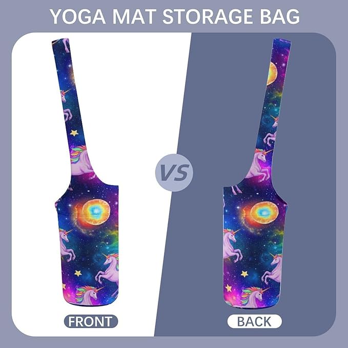 Aiyoolee Single Shoulder Yoga Mat Carrier Bag Portable Spacious with Pocket for Yoga Gym Fitness Travel