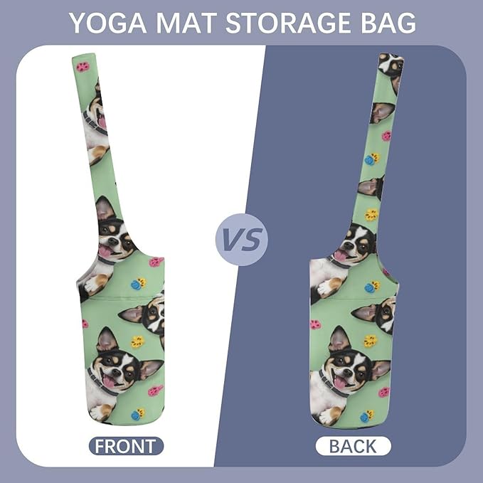Aiyoolee Yoga Mat Bag with Large Pocket, Strap Bag Carriers for Women