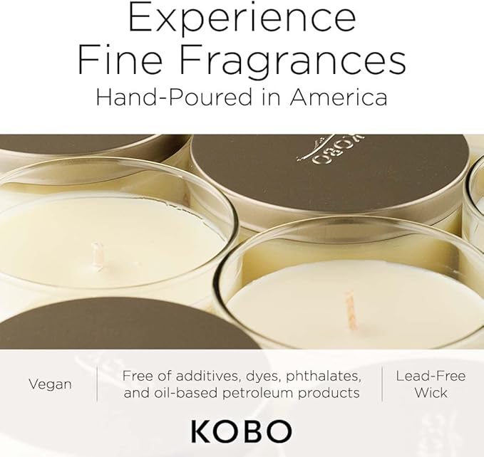 KOBO Renaissance Man Scented Candle (15 oz) | 100% Pure Soy Wax Candles | Jar Candle Hand-Poured in USA | All Natural, Long Lasting 100 Hour Burning Candles | Scented Candles for Home