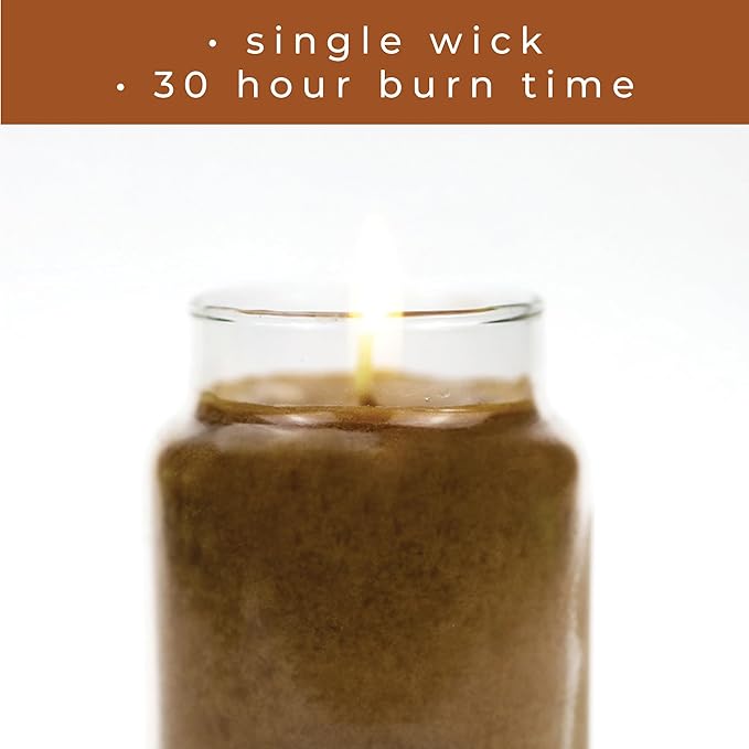 A Cheerful Giver - Praline Caramel Sticky Buns Baby Scented Glass Jar Candle (6oz) with Lid & True to Life Fragrance Made in USA