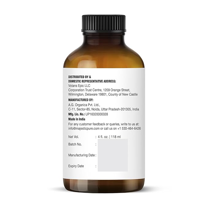 Majestic Pure Essential Oil with Glass Dropper - 100% Pure and Natural - Essential Oils for Diffuser, Aromatherapy, Soap and Candle Making, Lavender Essential Oil, Lavender Oil, 4 Fl Oz