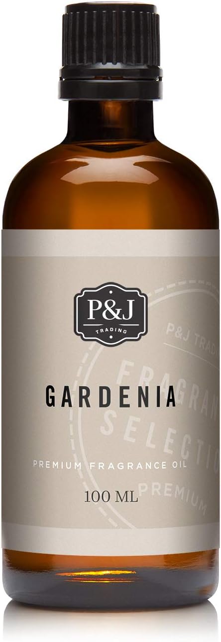 P&J Fragrance Oil Gardenia 100ml - Candle Scents, Soap Making, Diffuser Oil, Fresh Scent