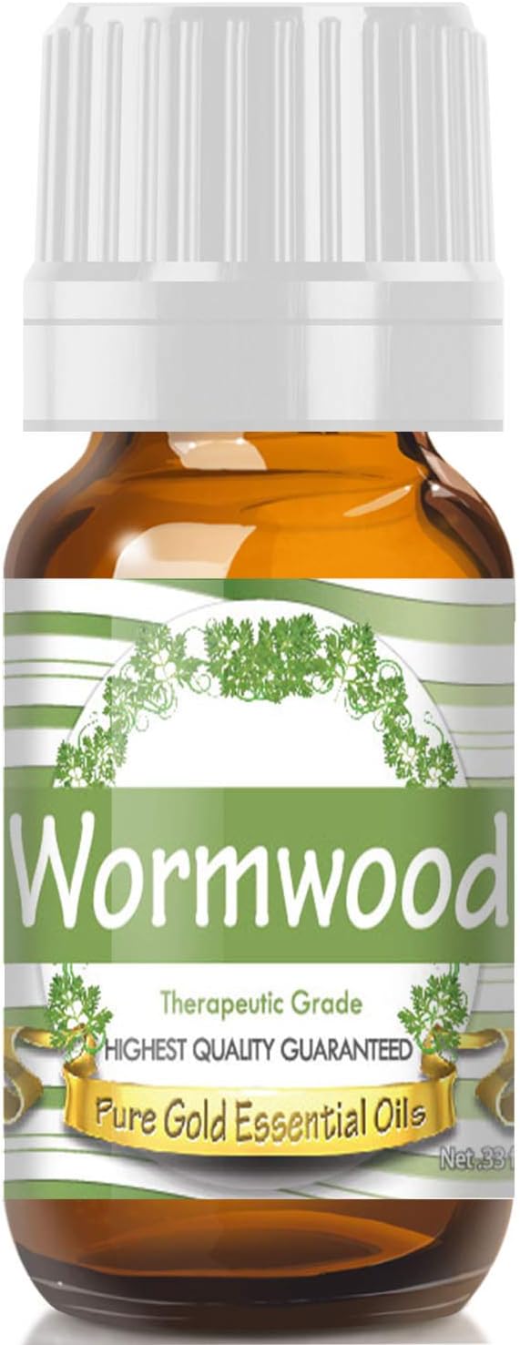 Pure Gold Essential Oils - Wormwood Essential Oil - 0.33 Fluid Ounces