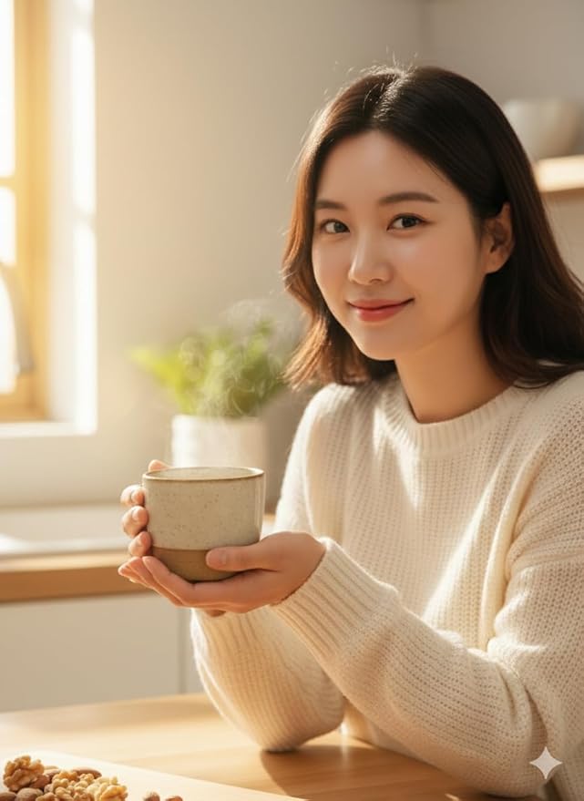 Korean Kudzu (Arrowroot) Tea Mix 칡차 Traditional Herbal Drink Powder with Kudzu Root | Instant Stick Packs, Easy to Brew | Naturally Caffeine-Free | DAHLORE (Yulmu (Job’s Tears))
