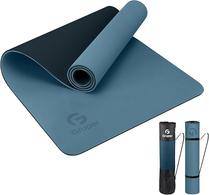 Yoga Mat Non Slip, Eco Friendly Fitness Exercise Mat with Carrying Strap,Pro Yoga Mats for Women,Workout Mats for Home, Pilates and Floor Exercises