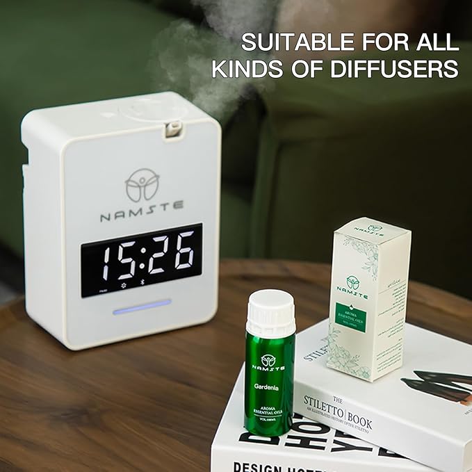Gardenia Essential Oil Blends for Diffuser and Humidifier, Floral Air Freshener Liquid, Luxury Home Fragrance Oil 3.38 Fl Oz for Wedding Gift, Candle and Soap Making