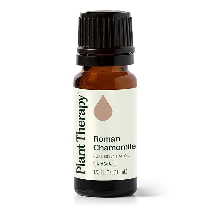 Plant Therapy Roman Chamomile Essential Oil, 10 mL (1/3 oz), 100% Pure, Undiluted, Great for Essential Oil Diffusers, Promotes Restful Sleep, Supports Healthy Skin