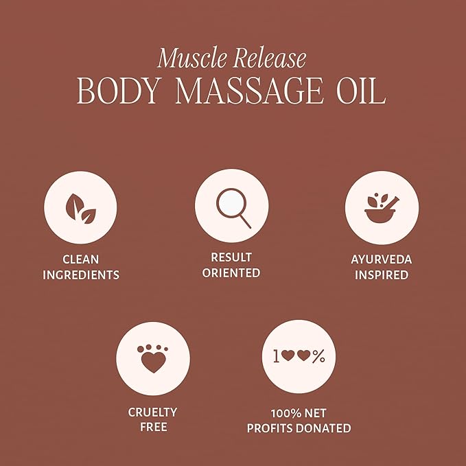 Shankara Muscle Relief Oil – Body Massage Oil for Sore Muscles and Joints with Arnica, Boswelia & Sweet Birch – Gua Sha, Ayurvedic Massage Therapy, Post Gym, Relaxation (30ml)