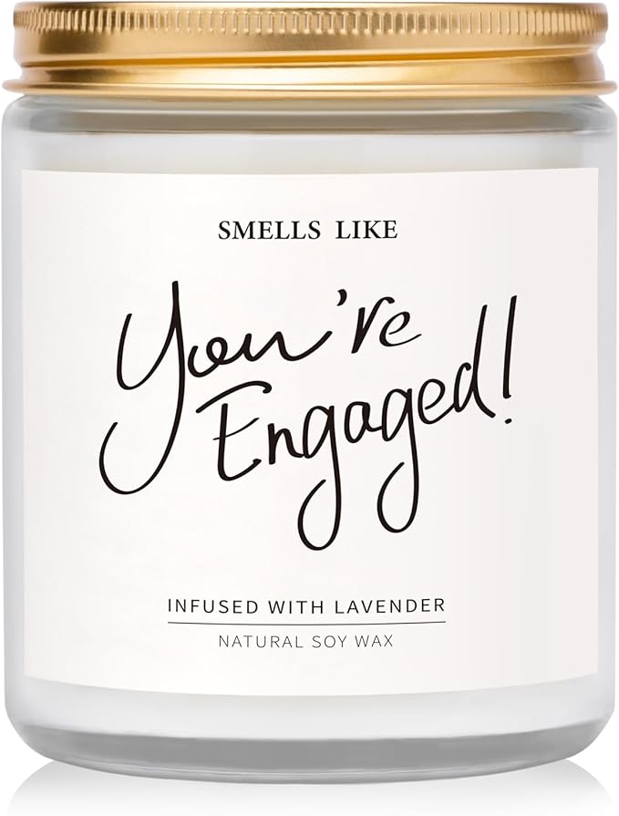 Engagement Gifts for Couples - Lavender Scented Candles, Gift for Newly Engaged Couples, Engagement Gifts for Her, Women, Best Engaged Gift