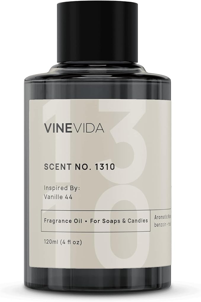 VINEVIDA Scent NO. 1310 Fragrance Oil - 120mL (4oz) - Inspired by: Vanille 44 Fragrance Oil for Candle Making - Made in USA Candle Scents Scents for Soap Making