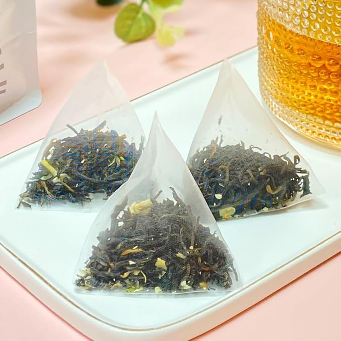 XIEJINJI Jasmine Black Tea - 40 Count, Special Blend Black Tea with Jasmine, Fragrant Floral Aroma, Eco-Conscious Tea Bags, 4.5 Oz