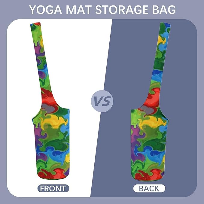 Meaudiwes Large Yoga Mat Bag Fit Most Size for Ladies Yoga Mats Carrier Bags Multi-Functional Exercise Mat Holder Storage Bag
