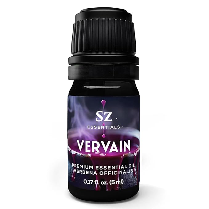 Vervain Oil – Evil Spirit Protection, Love Spell, Witchcraft, Magickal Healing, Aromatherapy & Diffuser Use, Natural Perfumery, Candle Rituals, Anointing, Hoodoo, Wiccan, Voodoo - Vegan