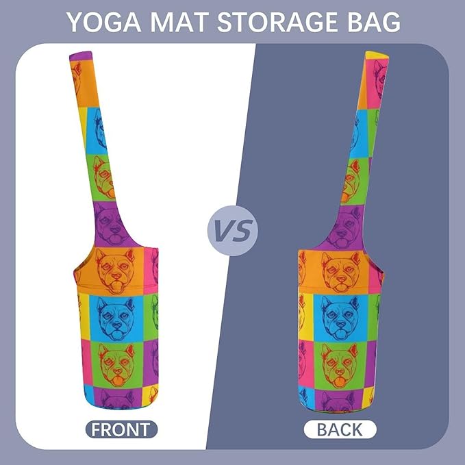 Aiyoolee Yoga Mat Bag for Women with Large Pocket, Yoga Gifts Accessories with Adjustable Shoulder Strap for Workout Stuff