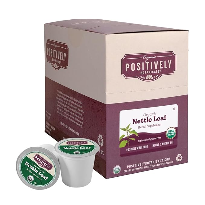 Organic Positively Botanicals Company, Nettle Leaf, K-Cup Compatible, 24 Pods