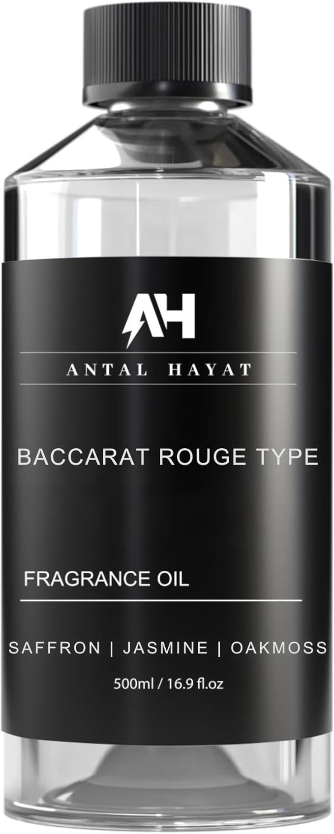 Baccarat Rouge 540 Diffuser Oil 500mL - Home Luxury Scents Refill - Antal Hayat Diffuser Oil - Luxury Hotel Inspired Aromatherapy - Baccarat Rouge Fragrance for Home - Inspired by Baccarat Perfume