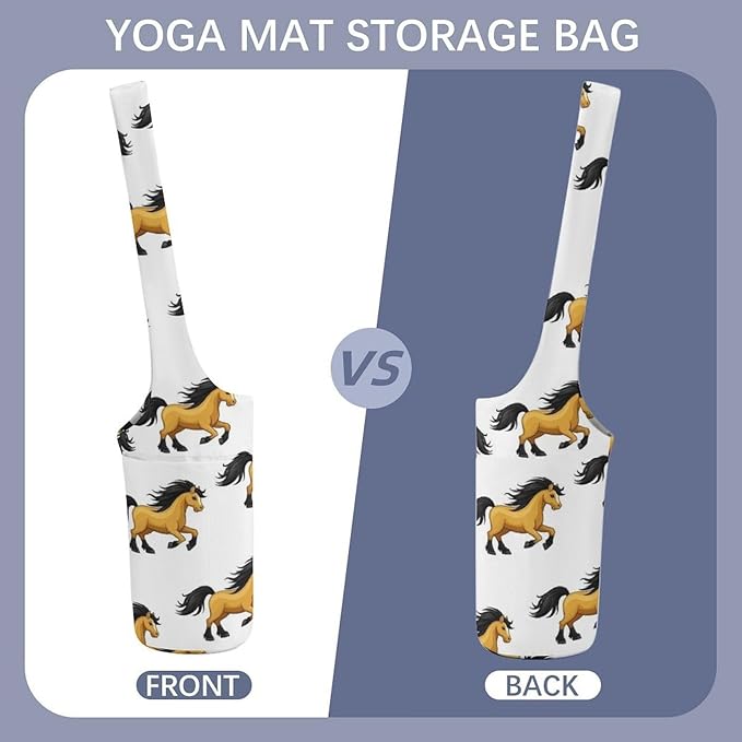 Meaudiwes Stylish Yoga Mat Bags Sports Yoga Totes Fits Most Size Mats Exercise Mat Carrier Storage Bag Yoga Gifts for Women