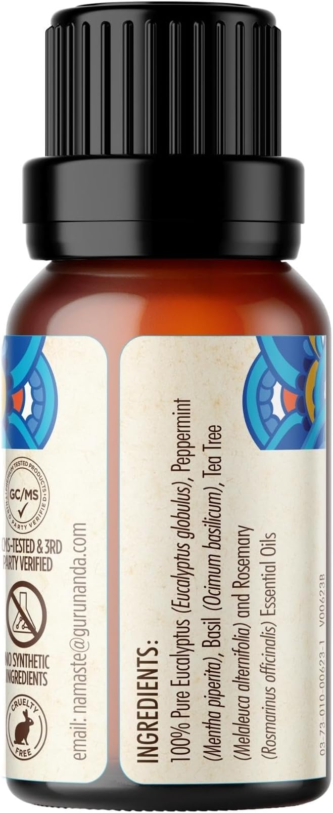 GuruNanda Breathe Easy Essential Oil, Blend of 100% Natural & Pure Essential Oils, Aromatherapy Blend for Helps in Promoting Nasal Breathing (2X0.5 Fl Oz)