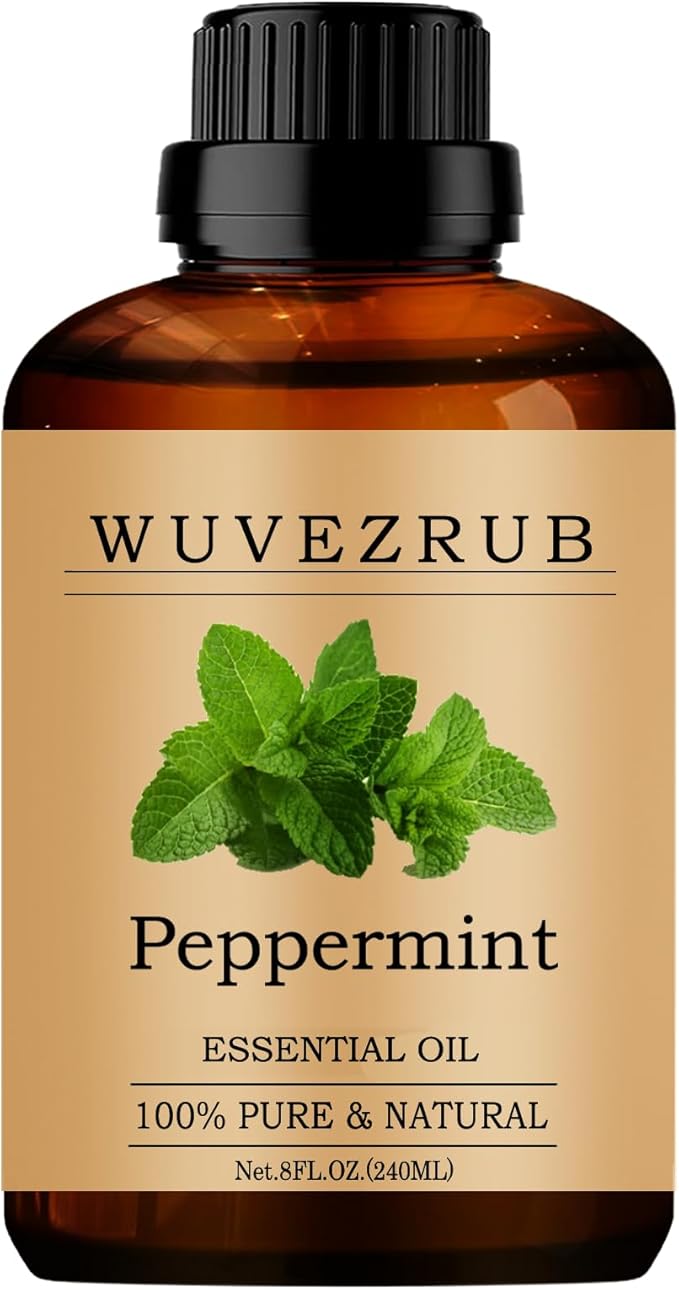 Peppermint Essential Oils 240ML, Pure Peppermint Essential Oil for Aromatherapy Diffuser - 8 Fl Oz