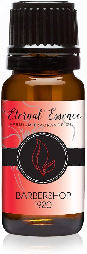 Eternal Essence Oils 10ml Premium Fragrance Oil - Barbershop 1920 - for Candle, Soap Making, Aromatherapy, Diffusers, Home Care, & Humidifiers