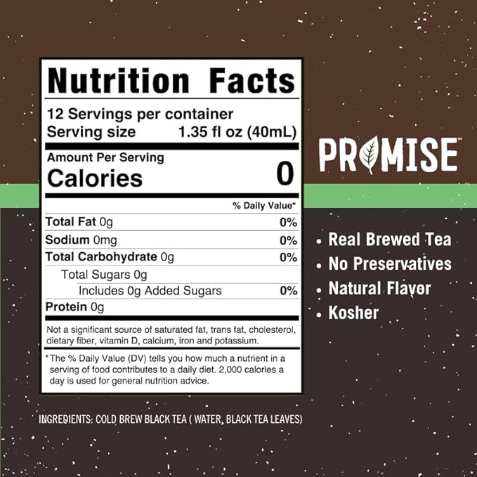 Promise Tea by Java House - Cold-Brewed Tea Concentrate Pods - Ethically Sourced - Black Tea - Pack of 12