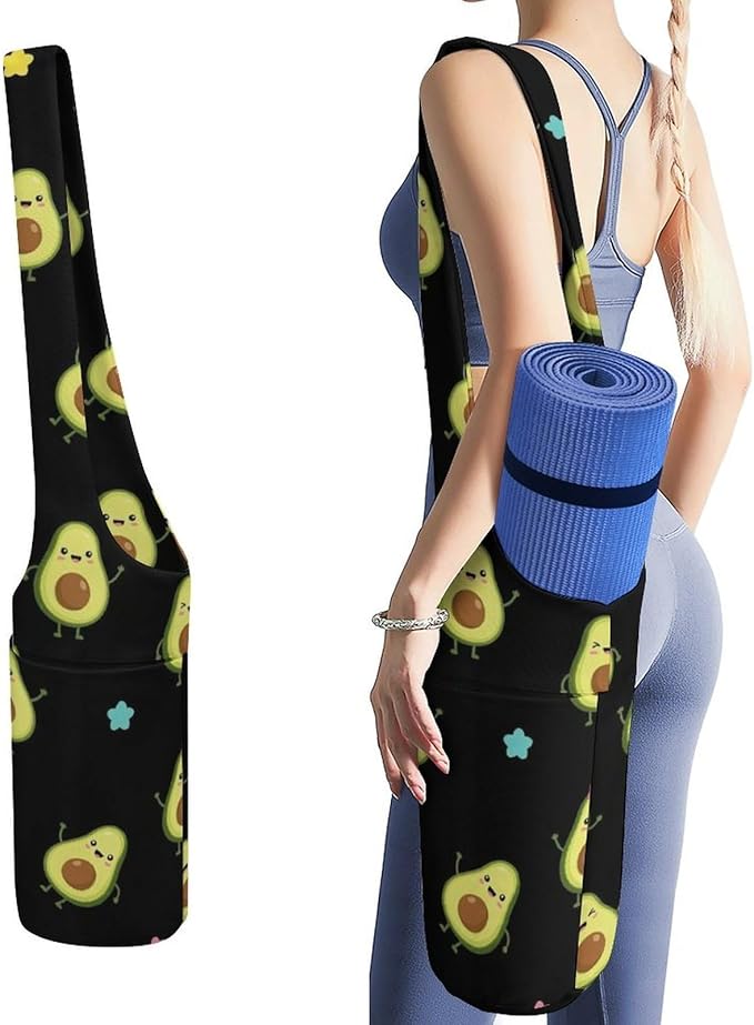Aiyoolee Yoga Mat Bag Large Tote Carrier Holder with Water Bottle Pocket Yoga Bags