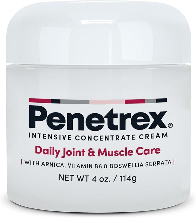 Penetrex Joint & Muscle Therapy - Soothing Comfort for Back, Neck, Hands, Feet - Premium Whole Body Rub with Arnica, Vitamin B6 MSM & Boswellia - Non-Greasy 4oz Cream