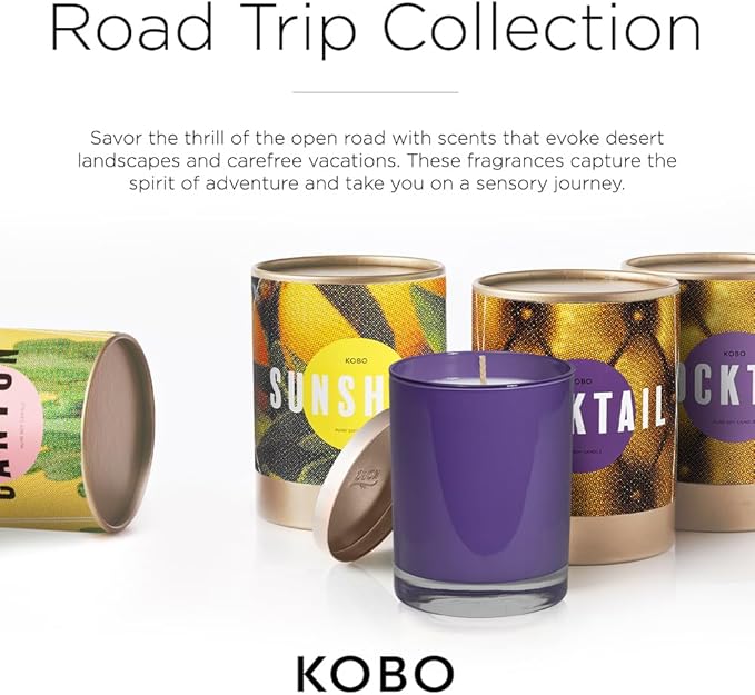 KOBO Cocktail Scented Candle for Home (11 oz) – 100% Pure Soy Candle – 80-Hour Long-Lasting, Clean Burn Time – All Natural, Vegan, Non-GMO