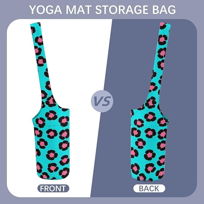 Meaudiwes Stylish Yoga Mat Bag for Women Exercise Mat Holder with Shoulder Strap Yoga Mats Totes Sports Storage Bag