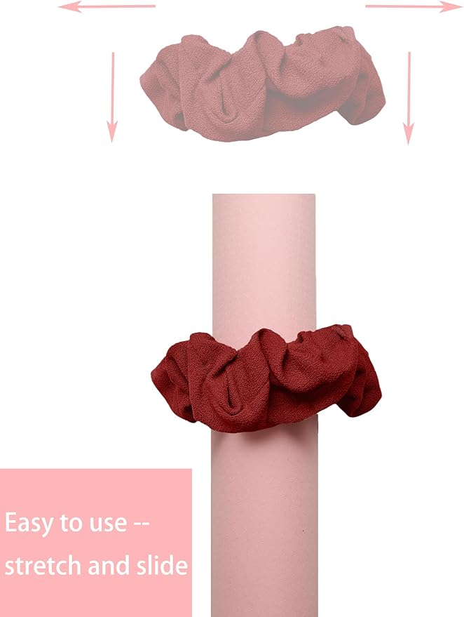 Mirmire Yoga Mat Scrunchie - Holds Your Yoga Mat in Style - Durable & Elasticity Fabric - Fits All Standard Yoga Mats (mat not included)